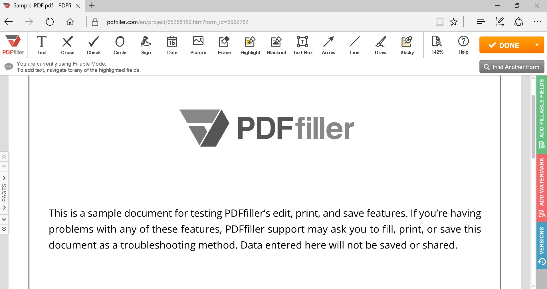 how to add text in pdf file