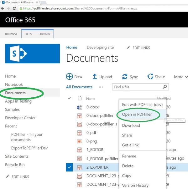 sharepoint download pdf