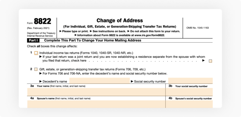 Irs Form Change Of Address Pdffiller Blog