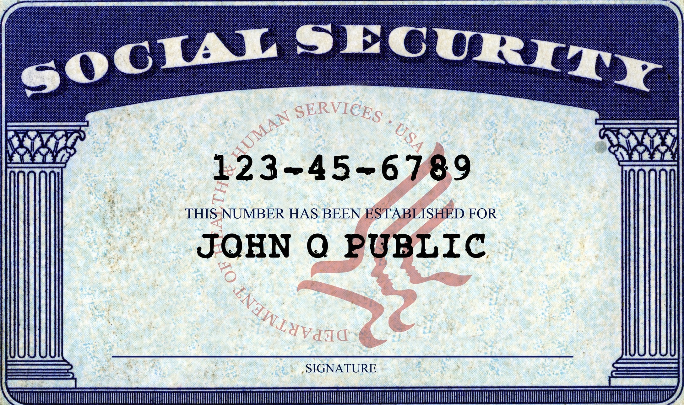 Editable Social Security Card Template