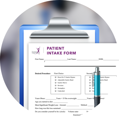 Document with title Patient Intake Forms