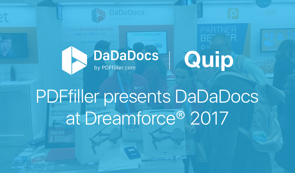 DaDaDocs for Salesforce and Quip at Dreamforce 2017