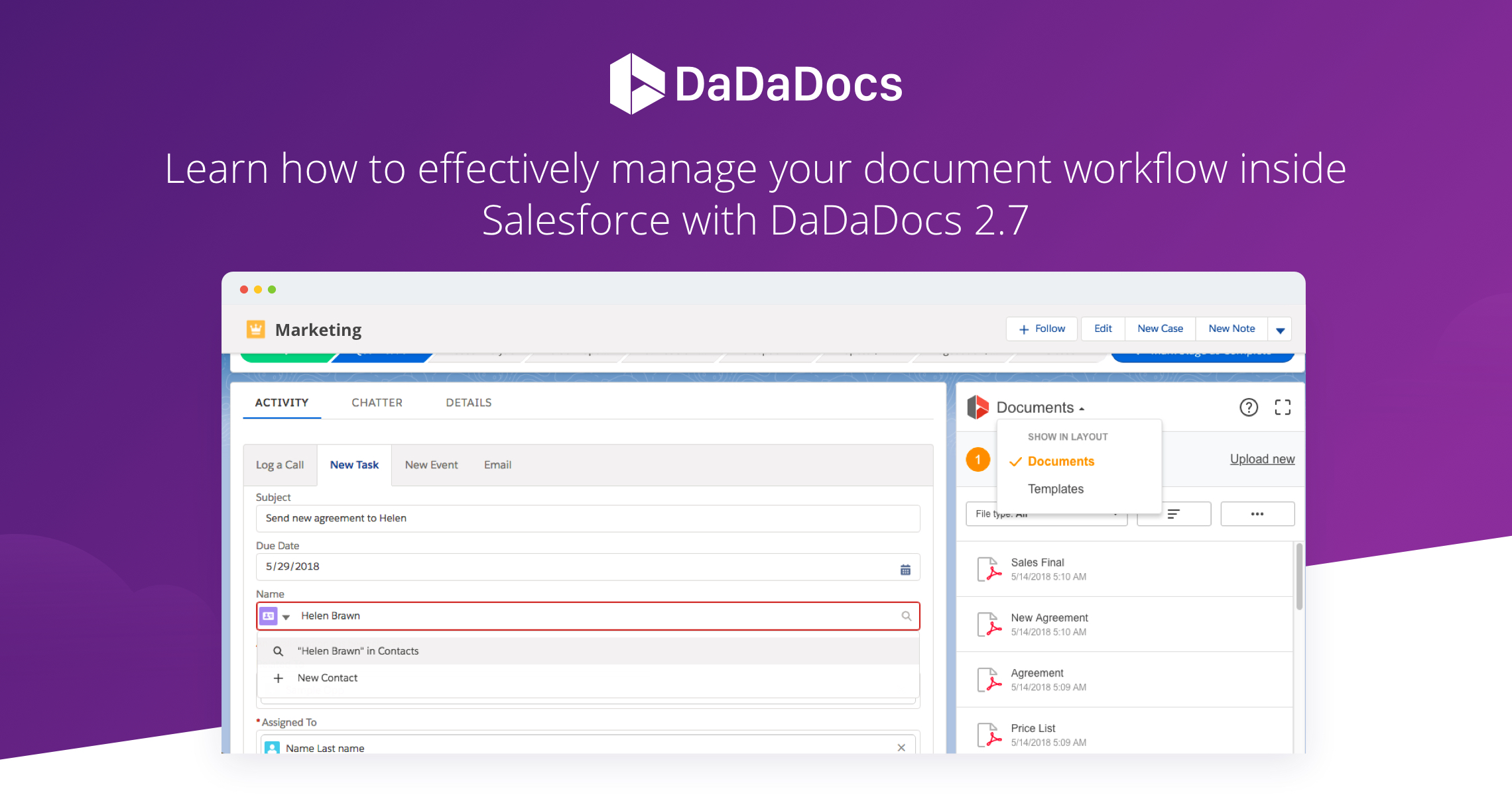digital workflow, e-signature for Salesforce, Salesforce World Tour, pdf editor for Salesforce, Lightning experience, document lifecycle, data collection for Salesforce, DaDaDocs, PDFfiller