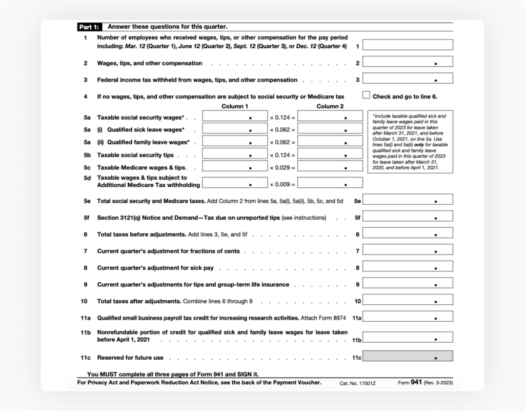 Form 941 instructions - 02