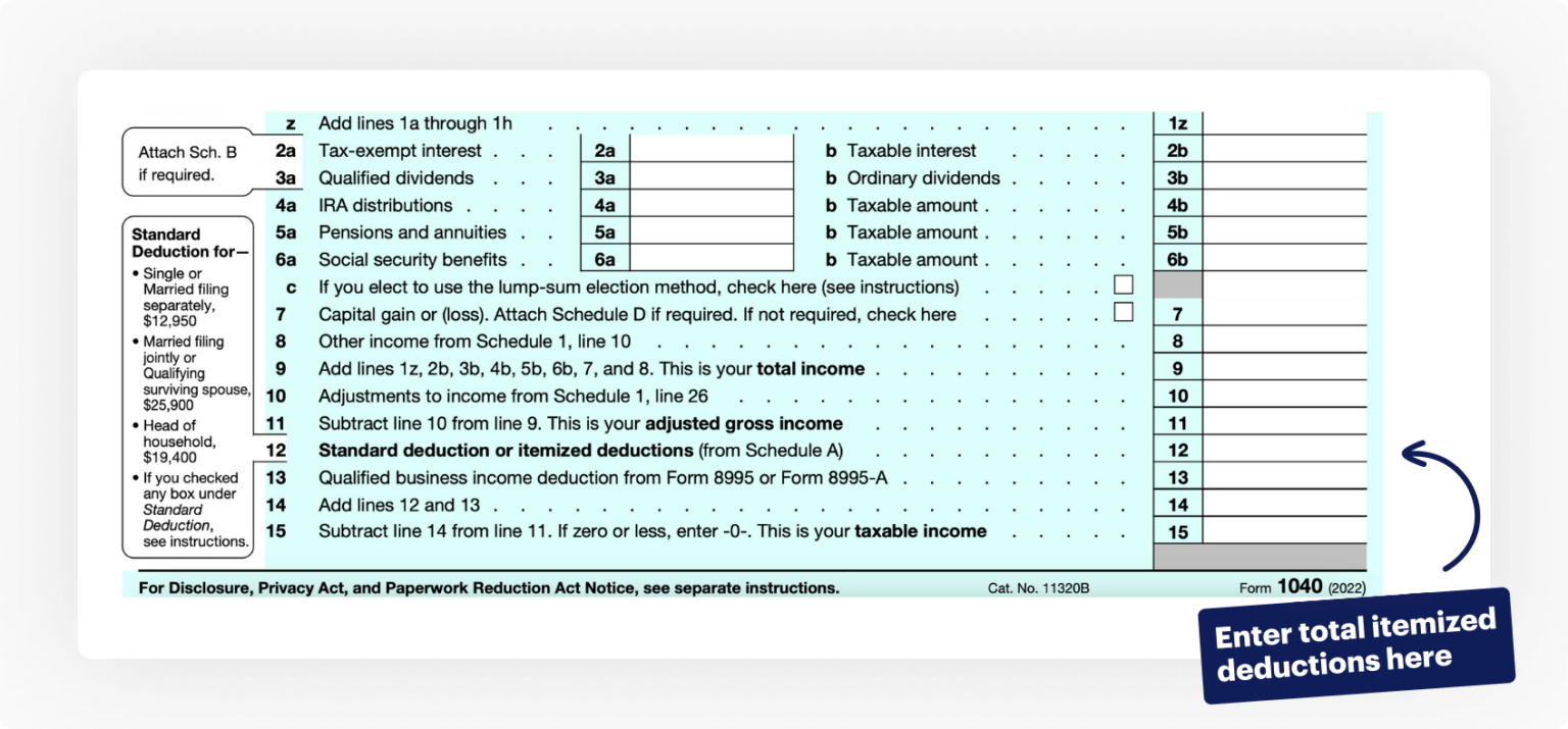 1040 Schedule A Instructions Reduce Taxes with Itemized Deductions