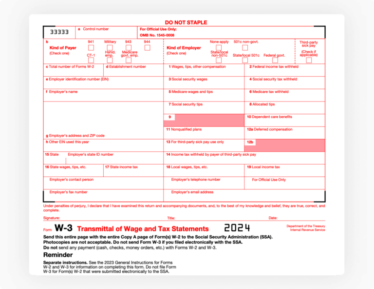 What is W3 Form Transmittal of Wage and Tax Statements? pdfFiller Blog